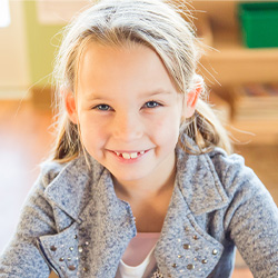 Girl smiling