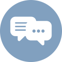 Conversation thought bubble icons