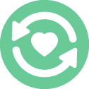Heart with arrows icon